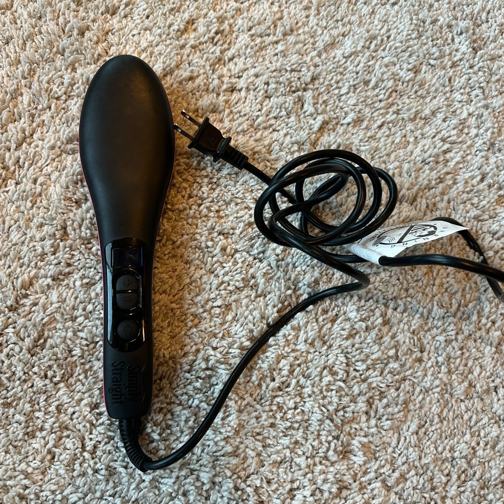 Black Hair Straightening Brush